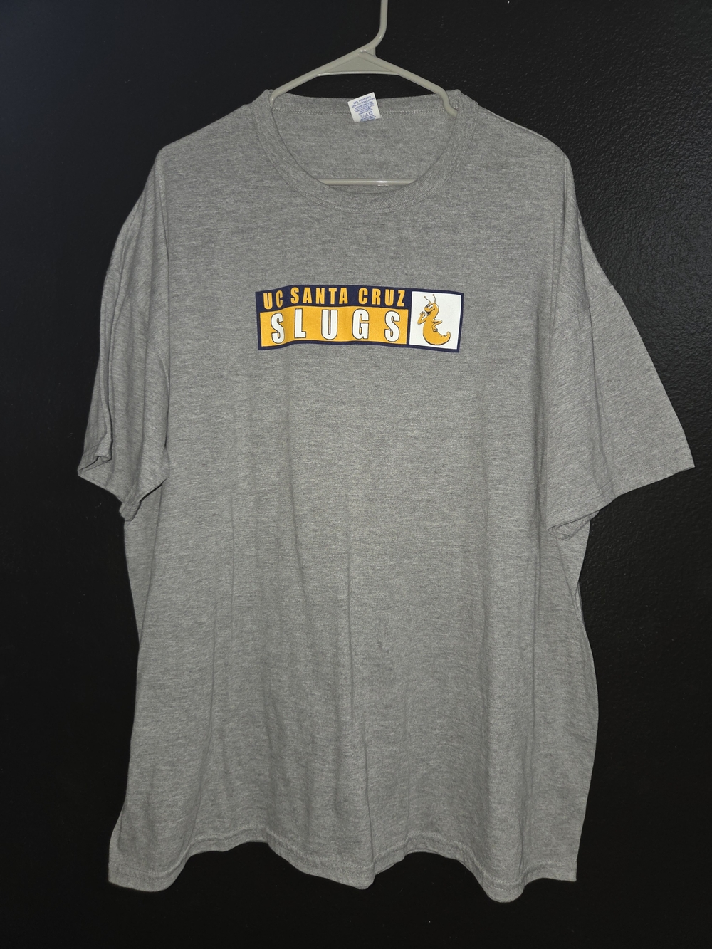 Vintage Russell Athletic Gray UC Santa Cruz Slugs Graphic Tee XXL